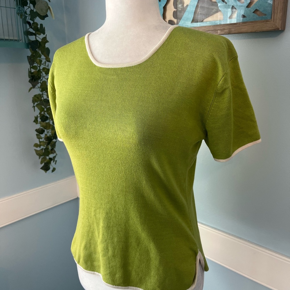 Joseph Lime Green Short Sleeve Top